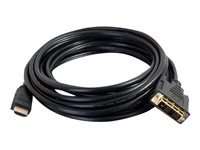 C2G Câble HDMI vers DVI de 2 m (6 pi) - Câble adaptateur HDMI vers DVI-D - 1080p - M/M - Câble adaptateur - DVI-D mâle pour HDMI mâle - 2 m - blindé - noir 42516