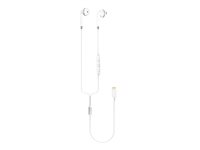 BIGBEN Connected ERGO - Écouteurs avec micro - embout auriculaire - filaire - Lightning - blanc - pour Apple iPad/iPhone/iPod (Lightning) KPMFIW