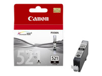 Canon CLI-521BK - 9 ml - noir - original - coque avec sécurité - réservoir d'encre - pour PIXMA iP3600, iP4700, MP540, MP550, MP560, MP620, MP630, MP640, MP980, MP990, MX860, MX870 2933B008