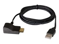 C2G USB Powered HDMI Voltage Inserter - Adaptateur audio/vidéo - Conformité TAA - HDMI femelle pour USB, HDMI mâle - 1.8 m - noir 82236