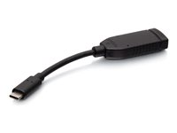 C2G USB C to HDMI Adapter - USB C to HDMI Dongle - 4K 60Hz - M/M - Adaptateur vidéo - 24 pin USB-C mâle pour HDMI femelle - 16.4 cm - noir - support pour 4K60Hz C2G30035