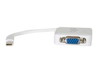 C2G 20cm Mini DisplayPort to VGA Adapter - Thunderbolt to VGA Converter M/F - White - Câble DisplayPort - Mini DisplayPort (M) pour HD-15 (VGA) (F) - 20 cm - blanc 84316