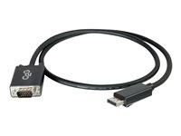 C2G 2m DisplayPort to VGA Adapter Cable - DP to VGA - Black - Câble DisplayPort - DisplayPort (M) pour HD-15 (VGA) (M) - 2 m - noir 84332