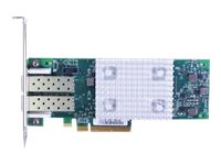 QLogic 16Gb FC Dual-Port HBA (Enhanced Gen 5) - Adaptateur de bus hôte - PCIe 3.0 x8 profil bas - 16Gb Fibre Channel x 2 - pour ThinkSystem SR250; SR530; SR590; SR630 V2; SR645; SR650 V2; SR665; SR850 V2; ST650 V2 01CV760