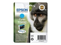 Epson T0892 - 3.5 ml - cyan - original - emballage coque avec alarme radioélectrique/ acoustique - cartouche d'encre - pour Stylus S21, SX105, SX110, SX115, SX210, SX215, SX400, SX410, SX415; Stylus Office BX300 C13T08924021