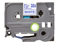 Brother TZe-253 - Bleu sur blanc - Rouleau (2,4 cm x 8 m) 1 cassette(s) ruban laminé - pour Brother PT-D600, P750, P950; P-Touch PT-D800, E550, P900, P950; P-Touch Cube Pro PT-P910 TZE253