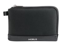 Mobilis PURE - Étui pour câbles / chargeurs / accessoires - noir / argent 056008