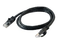 C2G Cat6 Booted Unshielded (UTP) Network Patch Cable - Cordon de raccordement - RJ-45 (M) pour RJ-45 (M) - 20 m - UTP - CAT 6 - moulé, sans crochet, bloqué - noir 83414