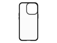 OtterBox React Series ProPack - Coque de protection pour téléphone portable - polycarbonate, élastomère thermoplastique (TPE) - clair, cristal noir - pour Apple iPhone 13 Pro 77-85861