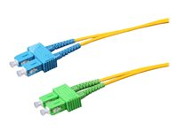 Uniformatic - Câble réseau - mode unique SC/PC (M) pour mode unique SC/APC (M) - 2 m - fibre optique - 9 / 125 micromètres - OS1/OS2 - sans halogène - jaune 21712