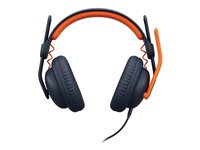 Logitech Zone Learn On-Ear Wired Headset for Learners, USB-A - Écouteurs avec micro - sur-oreille - remplacement - filaire - USB-C 981-001367