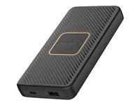 OtterBox - Banque d'alimentation sans fil - 10000 mAh - 3 A - Apple Fast Charge, Huawei Fast Charge, PE 2.0+, PD 2.0, PD 3.0, QC 2.0, QC 3.0, AFC, SFCP, PE 1.1+ - 2 connecteurs de sortie (USB, 24 pin USB-C) - sur le câble : USB-C - noir 78-80639