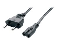 Uniformatic - Câble d'alimentation - Europlug pour power IEC 60320 C7 - 1.8 m - noir 46100