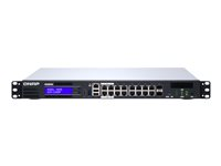 QNAP QGD-1600P - Commutateur - intelligent - 4 x 10/100/1000 (PoE++) + 10 x 10/100/1000 (PoE+) + 2 x combo Gigabit SFP (PoE+) - Montable sur rack - PoE++ (370 W) QGD-1600P-4G