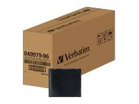 Verbatim - Boîtier plastique mince pour stockage CD - capacité : 1 CD/DVD - noir (pack de 200) 49979