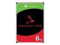 Seagate IronWolf Pro ST6000NT001 - Disque dur - 6 To - interne - 3.5" - SATA 6Gb/s - 7200 tours/min - mémoire tampon : 256 Mo - avec 3 ans de Seagate Rescue Data Recovery ST6000NT001