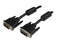 StarTech.com Câble DVI-D Single Link de 5 m - Cordon vidéo DVI vers DVI pour écran numérique - M/M - 1920x1200 - Noir - Câble DVI - liaison simple - DVI-D (M) pour DVI-D (M) - 5 m - moulé, vis moletées - noir DVIDSMM5M