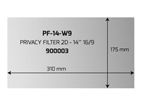 PORT Professional - Filtre anti-indiscrétion - 14" 900003