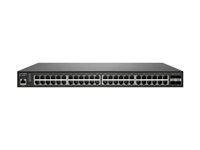 SonicWall Switch SWS14-48FPOE - Commutateur - Géré - 48 x 10/100/1000 (PoE+) + 4 x 10 Gigabit SFP+ - Montable sur rack - PoE+ (740 W) - avec Support 24x7 de 3 ans 02-SSC-8382