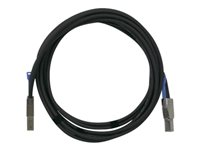 QNAP - Câble externe SAS - SAS 12Gbit/s - 36 pin 4x Mini SAS HD (SFF-8644) (M) pour 36 pin 4x Mini SAS HD (SFF-8644) (M) - 3 m - noir - pour QNAP QXP-1620S-B3616W CAB-SAS30M-8644