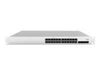 Cisco Meraki Cloud Managed MS210-24 - Commutateur - Géré - 24 x 10/100/1000 + 4 x Gigabit SFP (liaison montante) - Montable sur rack, de bureau MS210-24-HW