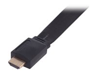 Uniformatic - Câble HDMI - HDMI mâle pour HDMI mâle - 15 m - noir - plat, support 4K 12419