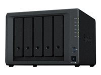 Synology Disk Station DS1522+ - Serveur NAS - 5 Baies - SATA 6Gb/s - RAID RAID 0, 1, 5, 6, 10, JBOD - RAM 8 Go - Gigabit Ethernet - iSCSI support DS1522+