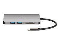 D-Link DUB-M810 - Station d'accueil - USB-C / Thunderbolt 3 - HDMI - 1GbE DUB-M810