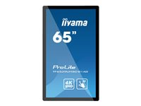 iiyama ProLite TF6539UHSC-B1AG - Classe de diagonale 65" écran LCD rétro-éclairé par LED - signalétique numérique interactive - avec écran tactile (multi-touches) - 4K UHD (2160p) 3840 x 2160 - noir mat TF6539UHSC-B1AG