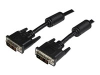StarTech.com Câble DVI-D Single Link de 3 m - Cordon vidéo DVI vers DVI pour écran numérique - M/M - 1920x1200 - Noir - Câble DVI - liaison simple - DVI-D (M) pour DVI-D (M) - 3 m - moulé, vis moletées - noir DVIDSMM3M
