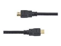 StarTech.com Câble HDMI haute vitesse Ultra HD 4k x 2k de 1,5m - Cordon HDMI vers HDMI - Mâle / Mâle - Noir - Plaqués or - Câble HDMI - HDMI mâle pour HDMI mâle - 1.5 m - double blindage - noir - pour P/N: MSTCDP122HD HDMM150CM