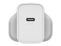 OtterBox Wall Charger - Adaptateur secteur - 30 Watt - 3 A - PD 3.0 (24 pin USB-C) - poussière de nuage blanche 78-80487