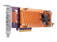 QNAP QM2-4P-384 - Contrôleur de stockage - PCIe 3.0 - profil bas - PCIe 3.0 x8 - pour QNAP TS-1273, 1277, 473, 677, 873, 877, 977, EC1280, TVS-2472, 473, 673, 872, 873, 882 QM2-4P-384
