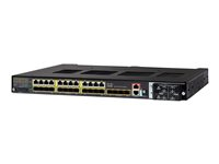 Cisco Industrial Ethernet 4010 Series - Commutateur - Géré - 12 x 10/100/1000 (PoE+) + 4 x 10/100/1000/SFP (lien montant) + 12 x 10/100/1000/SFP - Montage sur rail DIN - reconditionné - Conformité TAA IE-4010-16S12P-RF