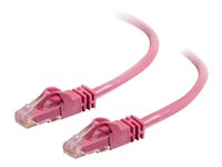 C2G Cat6 Booted Unshielded (UTP) Network Patch Cable - Cordon de raccordement - RJ-45 (M) pour RJ-45 (M) - 3 m - UTP - CAT 6 - moulé, sans crochet, bloqué - rose 83591