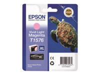 Epson T1576 - 25.9 ml - Magenta vif clair - original - blister - cartouche d'encre - pour Stylus Photo R3000 C13T15764010