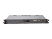 Supermicro SC512L-260 - Montable sur rack 1U - ATX 260 Watt - noir CSE-512L-260B