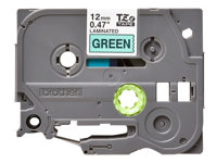 Brother TZe-731 - Noir sur vert - Rouleau (1,2 cm x 8 m) 1 cassette(s) ruban laminé - pour Brother PT-D210, D600, H110, P750; P-Touch PT-1005, D450, H110; P-Touch Cube Pro PT-P910 TZE731
