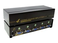 Neklan - Répartiteur vidéo/audio - 4 x VGA / audio - de bureau 9030619