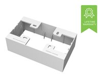 VISION TechConnect 3 2-Gang UK Backbox - Boîtier arrière - blanc - à commande double TC3 BACKBOX2G