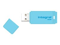 Integral Pastel - Clé USB - 8 Go - USB 2.0 - Ciel bleu INFD8GBPASBLS