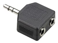 Uniformatic - Répartiteur audio - mini-phone stereo 3.5 mm mâle pour mini-phone stereo 3.5 mm femelle 43035