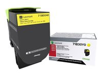 Lexmark X317 - Jaune - original - cartouche de toner LCCP, LRP - pour Lexmark CS317dn, CX317dn 71B0040