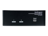StarTech.com Switch KVM USB 2 ports DVI VGA avec audio - Commutateur USB 2.0 - Commutateur écran-clavier-souris/audio/USB - 2 x KVM / audio / USB - 1 utilisateur local - de bureau - pour P/N: IM12D1500P, SVA12M2NEUA, SVA12M5NA, USBDVI4N1A6, USBVGA4N1A10, USBVGA4N1A6 SV231DDVDUA