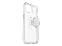 OtterBox Otter + Pop Symmetry Series - Coque de protection pour téléphone portable - polycarbonate, caoutchouc synthétique - pop transparent - pour Apple iPhone 14 77-89703