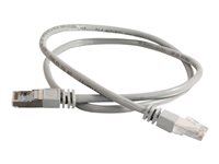 C2G Cat5e Booted Shielded (STP) Network Patch Cable - Cordon de raccordement - RJ-45 (M) pour RJ-45 (M) - 30 m - STP - CAT 5e - Moulé - gris 83758