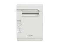 Epson TM L90 - Imprimante de reçus - thermique en ligne - Rouleau (8 cm) - 203 dpi - jusqu'à 150 mm/sec - USB 2.0, série - outil de coupe - blanc C31C412402