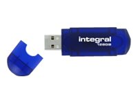 Integral EVO - Clé USB - 128 Go - USB 2.0 - bleu transparent INFD128GBEVOBL