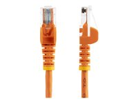 StarTech.com CAT5e Cable - 10 m Orange Ethernet Cable - Snagless - CAT5e Patch Cord - CAT5e UTP Cable - RJ45 Network Cable - Cordon de raccordement - RJ-45 (M) pour RJ-45 (M) - 10 m - UTP - CAT 5e - sans crochet, bloqué - orange 45PAT10MOR