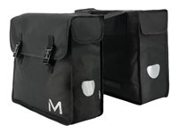 Mobilis - Sacoche pour ordinateur portable - 2 x 15 - tissu polyester revêtu de PVC, tissu déperlant - noir - 14" - 15.6" 070002